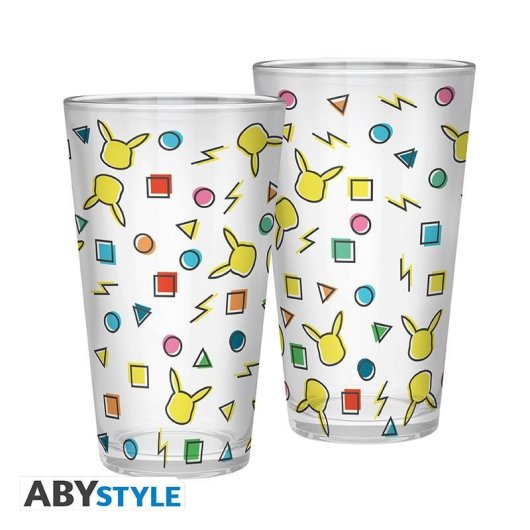 Vaso ABYstyle Pokémon Pikachu 400 ml Vidrio Multicolor