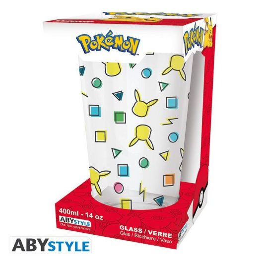 Vaso ABYstyle Pokémon Pikachu 400 ml Vidrio Multicolor