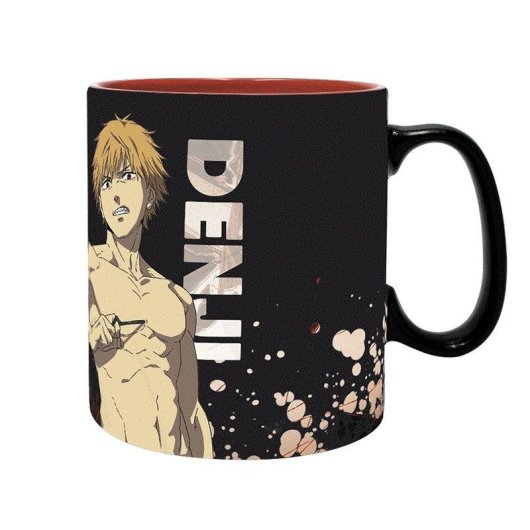 Tazza ABYstyle Chainsaw Man Denji & Aki 460ml Ceramica Cambio Design