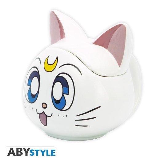 Taza ABYstyle Sailor Moon Artemis 0,35 L Cerámica con Tapa