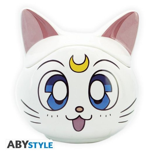 Taza ABYstyle Sailor Moon Artemis 0,35 L Cerámica con Tapa