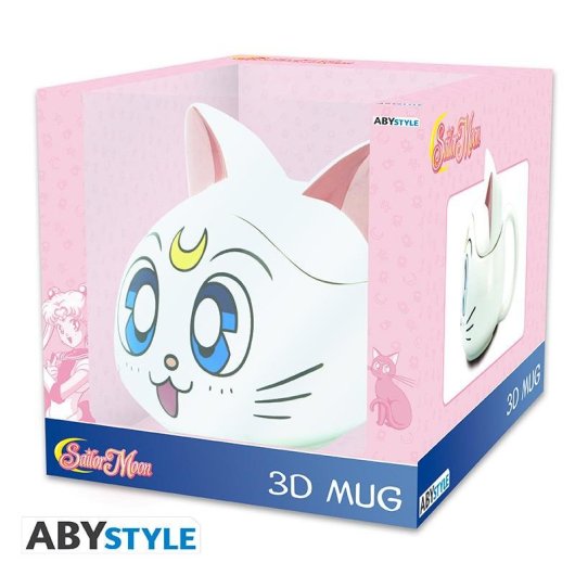 Taza ABYstyle Sailor Moon Artemis 0,35 L Cerámica con Tapa