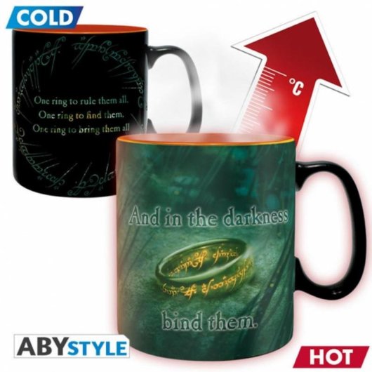 Taza Térmica ABYSTYLE El Señor de los Anillos Sauron 460ml Cerámica