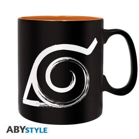 Tazza ABYSTYLE Naruto Shippuden Konoha 0,46 L Ceramica Nera