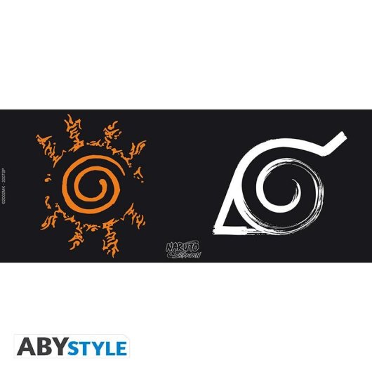 Tazza ABYSTYLE Naruto Shippuden Konoha 0,46 L Ceramica Nera