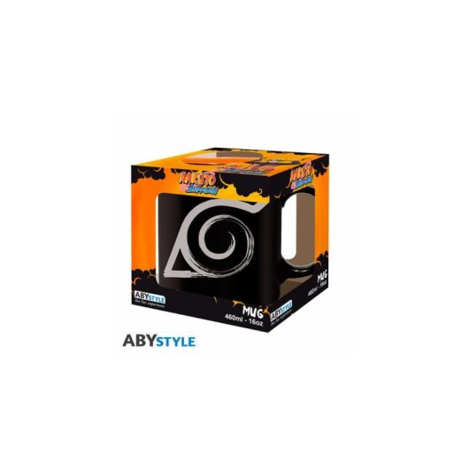 Tazza ABYSTYLE Naruto Shippuden Konoha 0,46 L Ceramica Nera
