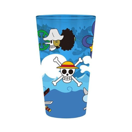 Vaso ABYstyle One Piece Calaveras 400 ml Vidrio Multicolor
