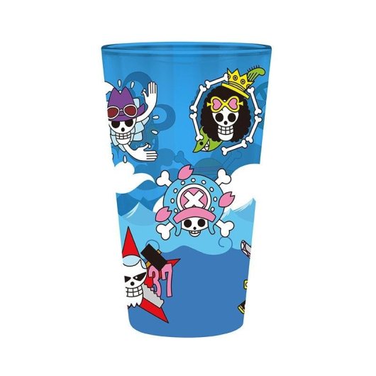 Vaso ABYstyle One Piece Calaveras 400 ml Vidrio Multicolor