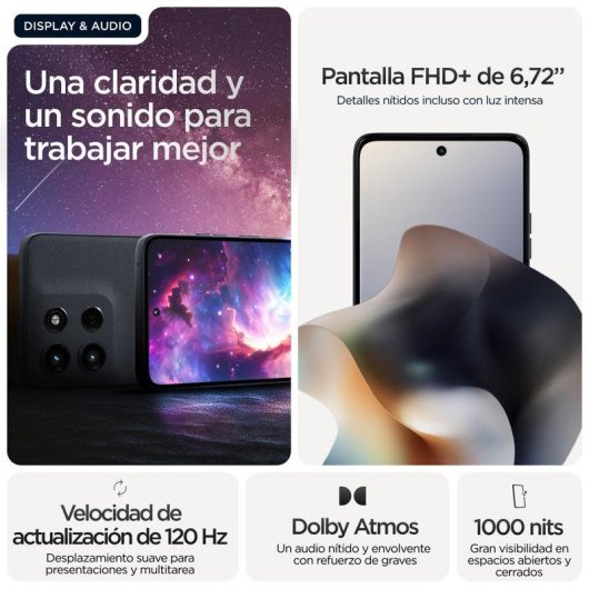Motorola Moto G56 5G 8GB 256GB 6.72" Negro