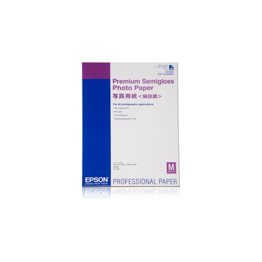 Papel Fotográfico Epson Premium Semigloss A2 250 g/m² 25 folhas