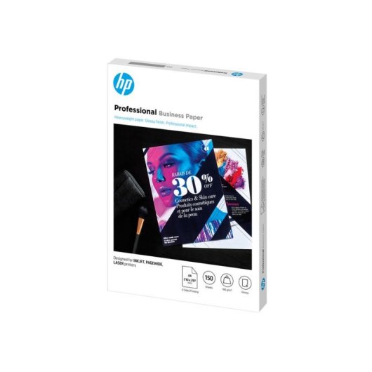 Papel HP Profesional A4 180 g/m² Satinado 150 Hojas
