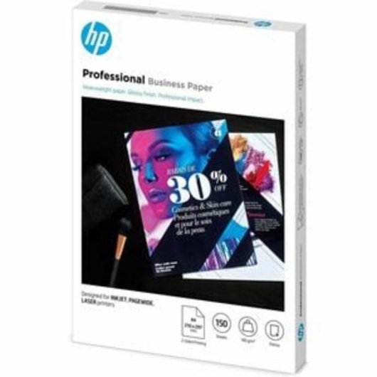 Papel HP Profesional A4 180 g/m² Satinado 150 Hojas