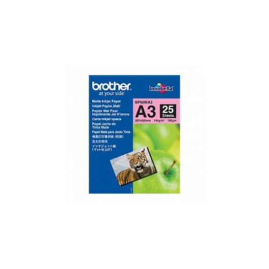 Papier pour imprimante Brother BP60MA3 A3 mat 25 feuilles 145 g/m²