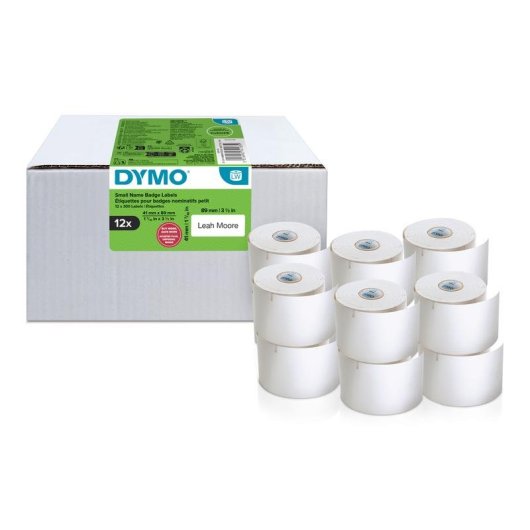Etiquetas DYMO LabelWriter 41 mm x 89 mm 12 rollos 3600 unidades