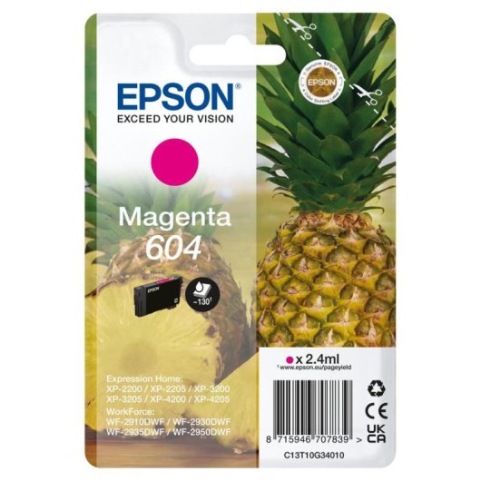 Cartuccia per Cartuccia Epson 604 Magenta Rendimento Standard