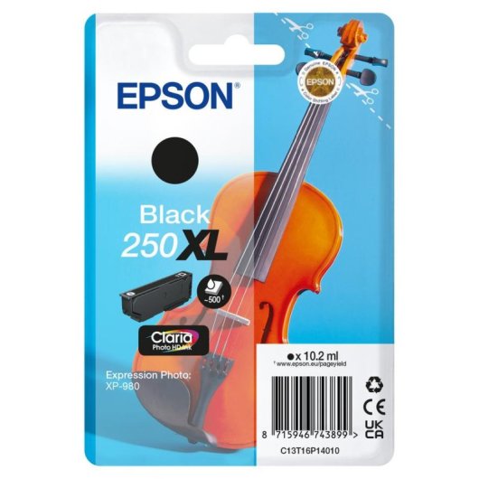 Cartuccia per Cartuccia Epson 250XL Claria Photo HD Nero 10,2 ml