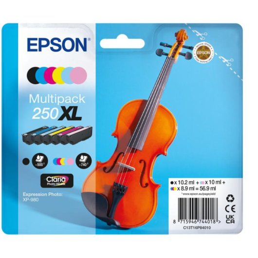 Cartuccia per Cartuccia Epson 250XL Claria Photo HD Multipack 6 Pezzi