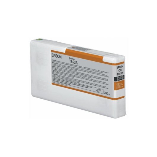 Cartucho Tinta Epson T653A Amarillo Naranja 200 ml Original