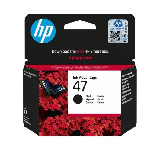 Cartucho de Tinta HP Original 47 Preto Rendimento Standard
