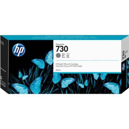 Cartucho de Tinta HP DesignJet 730 Cinzento 300 ml