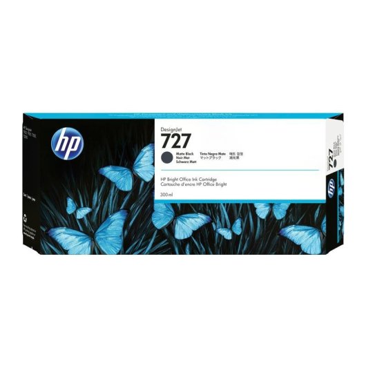 Cartucho de Tinta HP DesignJet 727 Negro Mate 300 ml