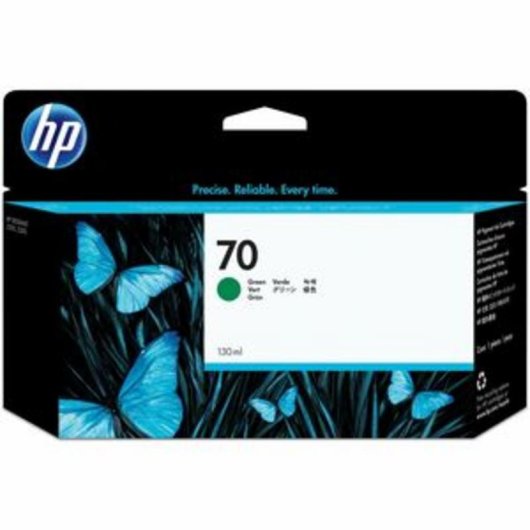 Cartucho de Tinta HP 70 Verde 130 ml para impressoras Designjet Z2100, Z3100, Z3200