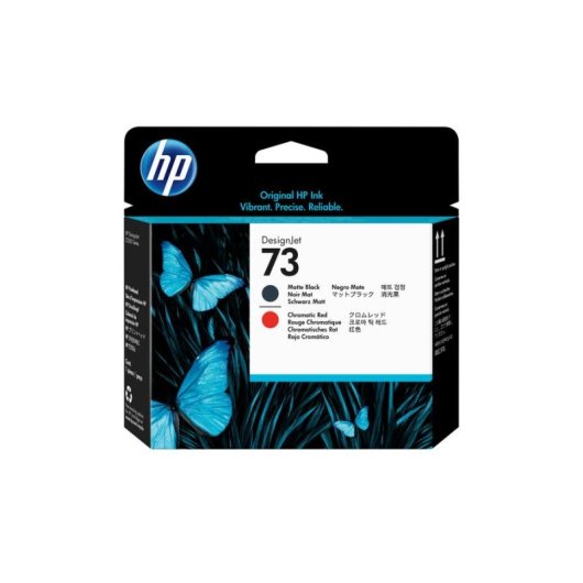 Cabezal di stampa HP DesignJet 73 nero opaco/rosso cromatico