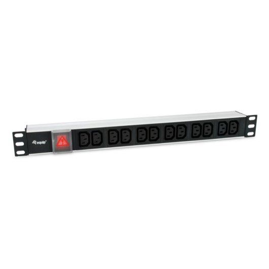 Regleta Equip 333318 12 Tomas C13 con Interruptor y Cable 1,8 m