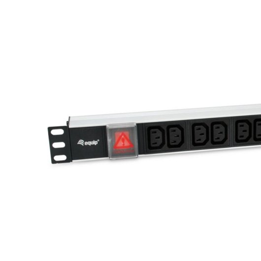 Regleta Equip 333318 12 Tomas C13 con Interruptor y Cable 1,8 m