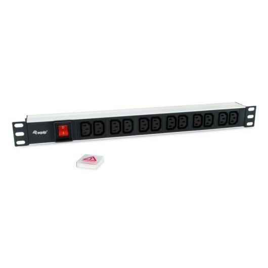 Regleta Equip 333318 12 Tomas C13 con Interruptor y Cable 1,8 m