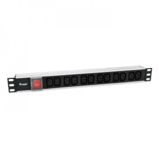 Regleta Equip 333318 12 Tomas C13 con Interruptor y Cable 1,8 m