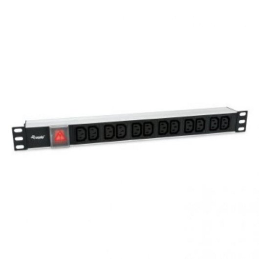 Regleta Equip 333318 12 Tomas C13 con Interruptor y Cable 1,8 m