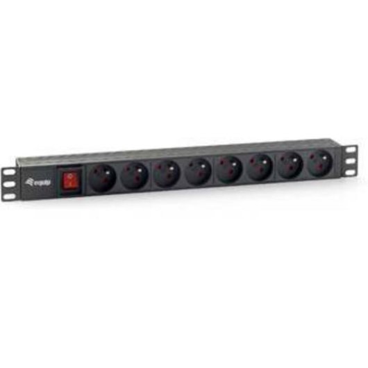 Régua de tomadas Equip 333285 8 tomadas com interruptor 1U horizontal 1,8 m