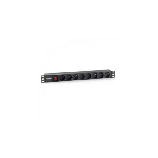 Régua de tomadas Equip 333285 8 tomadas com interruptor 1U horizontal 1,8 m