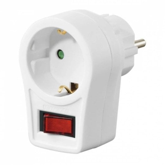 Régua Hama 00223212 1 Tomada com Interruptor Branco 230 mm