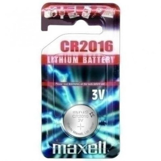 Pila de Botón Maxell CR2016 3V Lithium-Manganese Dioxide 1 pieza