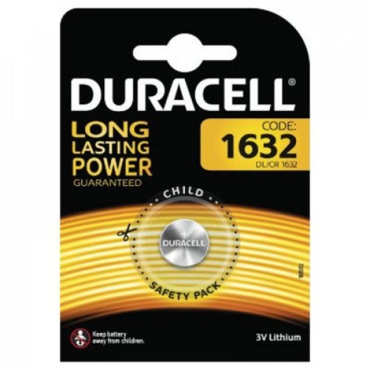 Duracell 1632 CR1632 Lithium-Batterie 3V 1 Stück