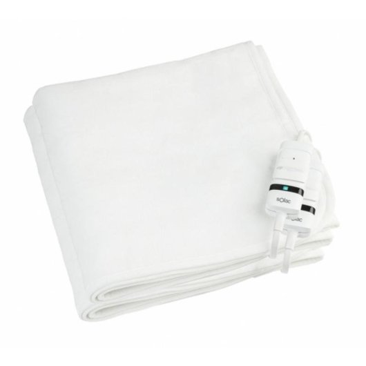 Manta eléctrica Solac Denmark+ 160x140 cm 60W Blanco 3 niveles