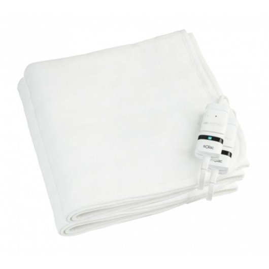 Manta eléctrica Solac Denmark+ 160x140 cm 60W Blanco 3 niveles