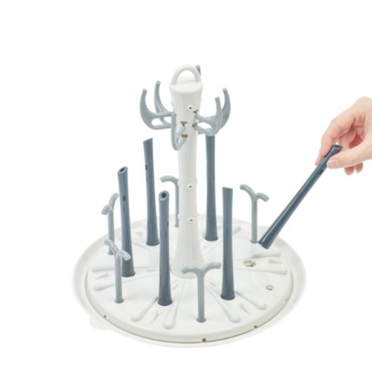 Escurreplatos BabyMoov A006006 Estante para Mesa Gris y Blanco