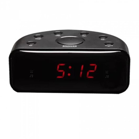 Reloj Despertador Denver CR-430 Analógico y Digital FM LED Negro