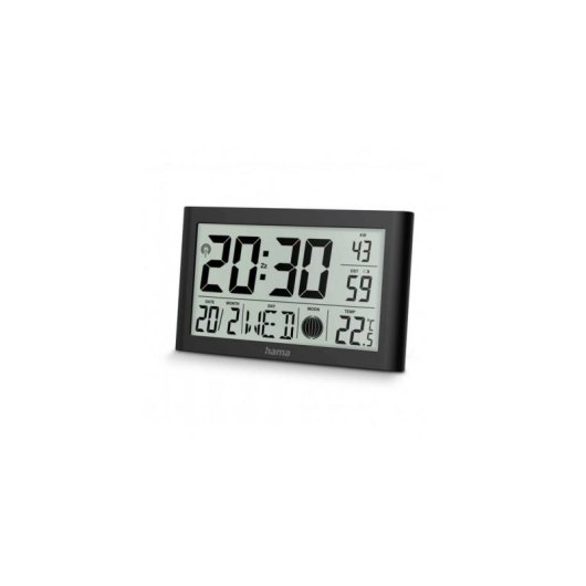 Reloj Despertador Digital Hama Martinique Negro Radiocontrolado