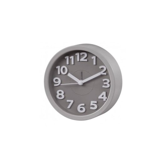 Despertador Analógico Hama Retro Gris con Alarma y Movimiento Silencioso