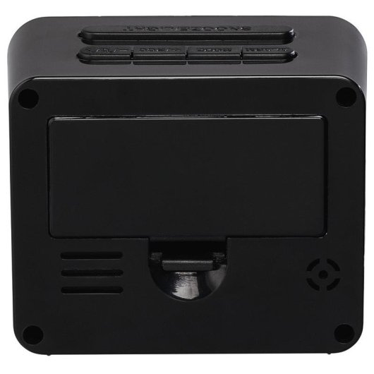 Reloj Despertador Digital Hama Cube Negro con Radiocontrol DCF