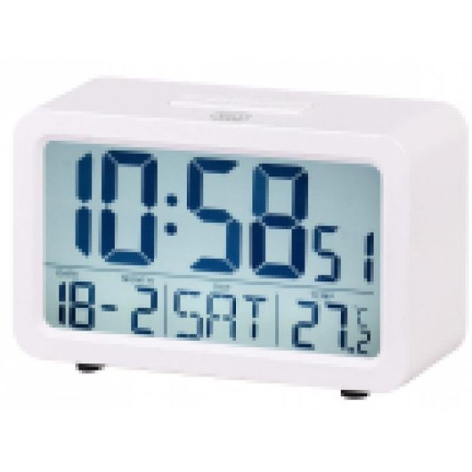 Sveglia Digitale Trevi SLD 3P60 Bianca con Funzione Snooze e Termometro