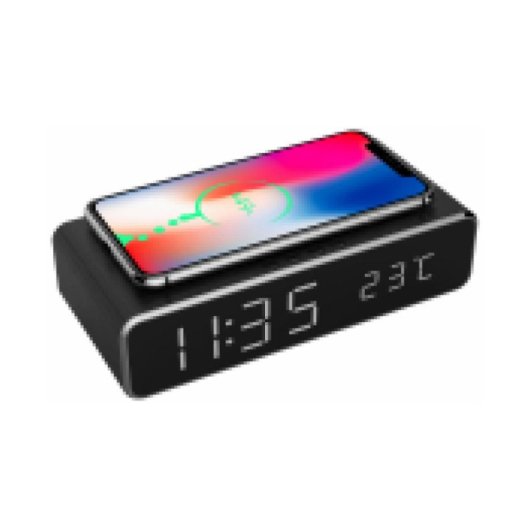 Wecker Digital Gembird DAC-WPC-01 mit Kabelloser Ladung