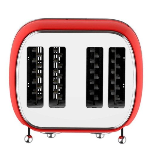 Tostadora Sogo SS-5465 4 Ranures Rouge Acier Inoxydable