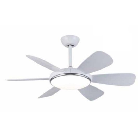 Ventilateur de Plafond avec Lumière FM Calefacción VT-NIX L 24W 107cm 6 Vitesses DC Télécommande Minuterie Inversion
