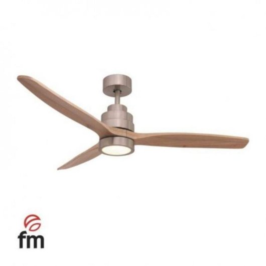 Ventilador de Techo con Luz FM Calefacción VT7000L 34,6W 132cm 6 Velocidades Motor DC Mando Temporizador