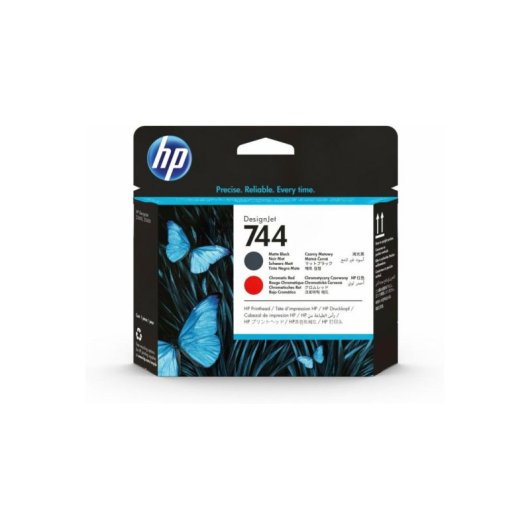 Cabezal de impresión HP DesignJet 744 negro mate/rojo cromático